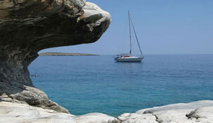 Sailing around Crete